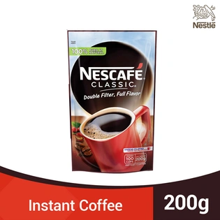 Nescafe Classic Coffee Stand Up Resealable 200g