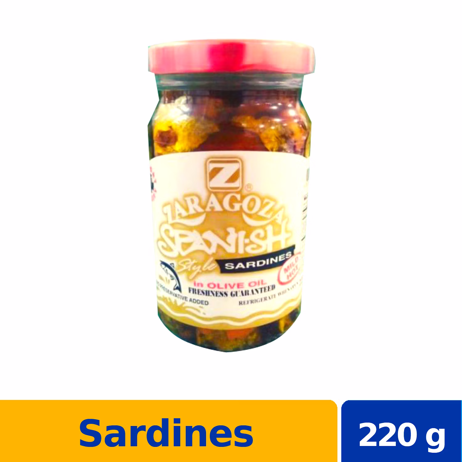 Zaragoza Spanish Sardines in Olive Oil Mild Hot 220g NCCC Online Store