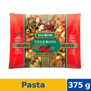 San Remo Vegeroni Pasta Shapes 375g