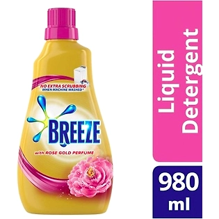 Breeze Liquid Detergent Rose Gold Perfume 980ml