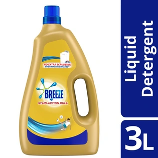 Breeze Liquid Detergent Stain Action Bula Bottle 3L