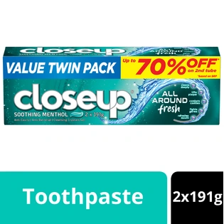 Close Up Soothing Menthol Value Twin Pack 191g