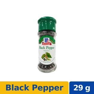McCormick Black Pepper Whole Bottle 29g
