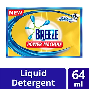Breeze Powermachine with Ultraclean Concentrate Liquid Detergent 64ml Sachet