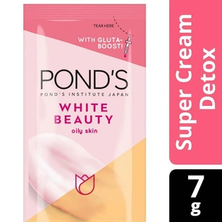Pond's White Beauty Super Cream Detox Moisturizer for Oily Skin 7g