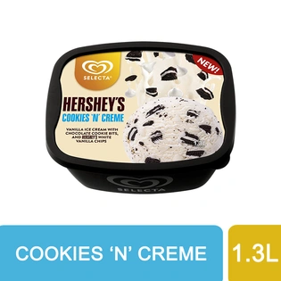 Selecta Hershey's Cookies & Cream Ice Cream 1.3L