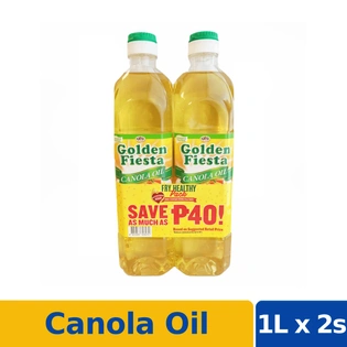 Golden Fiesta Canola Oil Healthy Duo Pack 1L Save P55