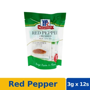 McCormick Red Pepper Crushed Sup 36gx12s