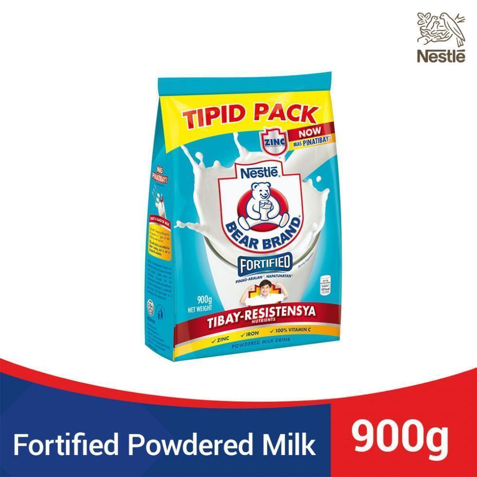 Bear Brand Fortified Powdered Milk Drink Tipid Pack 900g Nccc