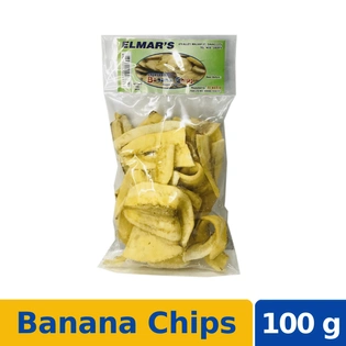 Elmar's Banana Chips Unsweetened 100g