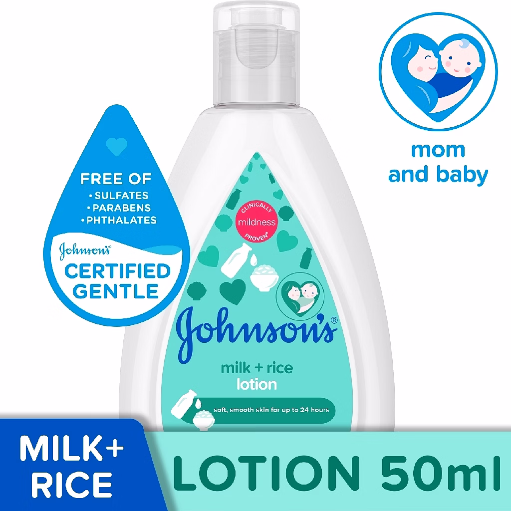 Johnson & Johnson Baby Lotion Milk+Rice 50ml NCCC Online Store