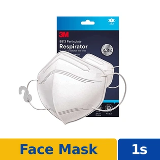 3M KN95 Face Mask White 9513 1s