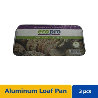Ecopro Aluminum Loaf Pan with Lid 22 X 11 X 6cm 3s