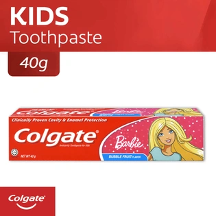 Colgate Toothpaste Barbie Kids Bubble Fruit Flavor 40g