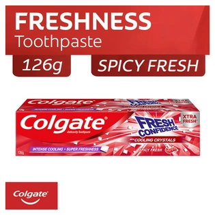 Colgate Toothpaste Fresh Confidence with Cooling Crystals Spicy Fresh 126g