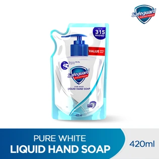Safeguard Liquid Hand Soap Pure White Refill 420ml