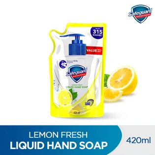 Safeguard Liquid Hand Soap Lemon Fresh Refill 420ml