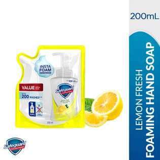Safeguard Hand Soap Foaming Lemon Refill 200ml