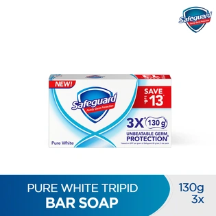 Safeguard Bar Soap Pure White Tripid Pack 130gx3s