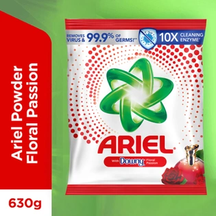 Ariel Laundry Powder with Freshness of Downy 630g