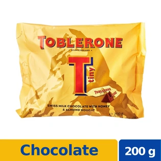 Toblerone Milk Chocolate with Honey & Almond Nougat 200g