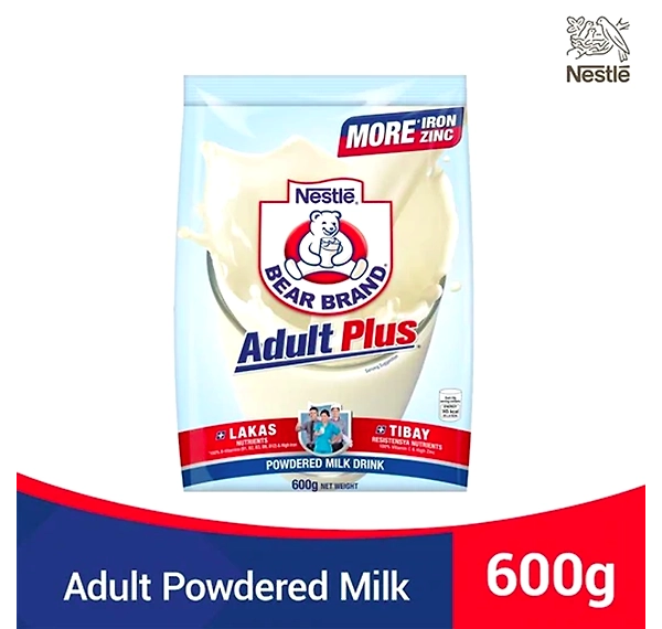 Bearbrand Adult Plus Powdered Milk Drink 600g - 