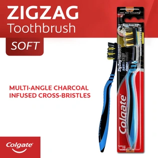 Colgate Toothbrush Zigzag Charcoal 1s
