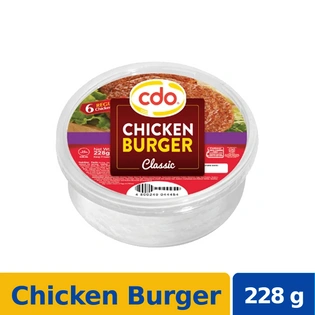 CDO Chicken Burger Classic 228g