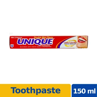 Unique Toothpaste Double Mint Flavor Red 150ml