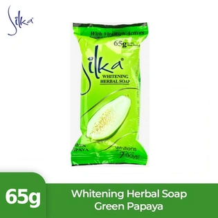 Silka Whitening Herbal Soap Papaya Green 65g
