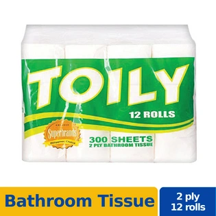 Toily Bathroom Tissue 2Ply 12Rolls