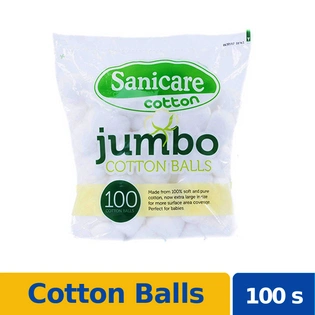 Sanicare Jumbo Cotton Balls 100s