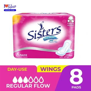 Sisters Napkin Day Use Silk Floss Slim with Wings with Supergel 4s