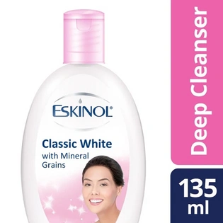 Eskinol Cleanser Classic White with Mineral Grains 135ml
