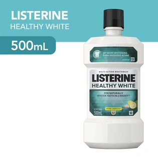Listerine Mouthwash Healthy White 500ml