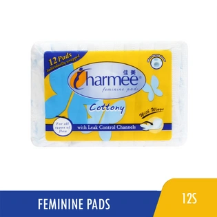 Charmee Sanitary Napkin All Flow with Wings 12s