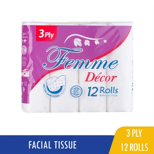 Femme Bathroom Tissue 3Ply 12s