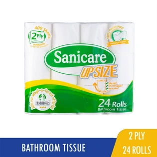 Sanicare Bathroom Tissue 2Ply 400 sheets 24Rolls