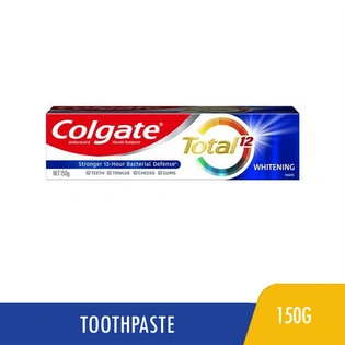 Colgate Toothpaste Fluoride Total 12 Plus Whitening Gel 160g