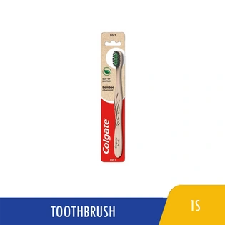 Colgate Toothbrush Slim Tip Bamboo Charcoal 1s
