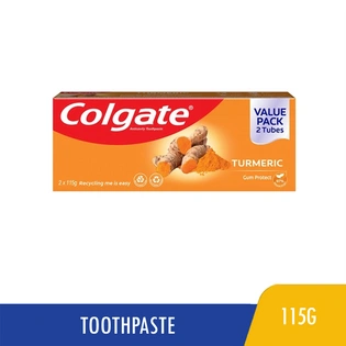 Buy 1 Colgate Toothpaste Turmeric 115g Twin Pack