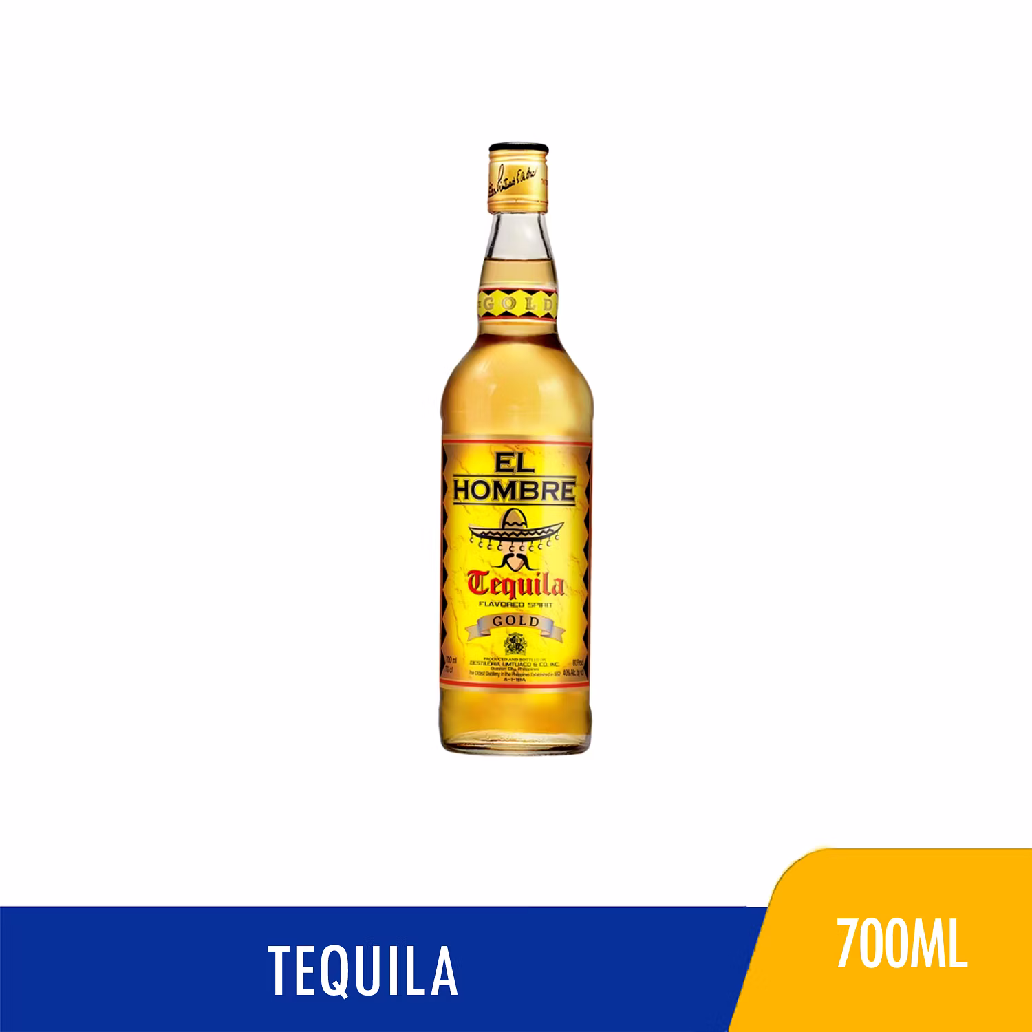 El Hombre Tequila Flavored Spirit Gold 700ml NCCC Online Store