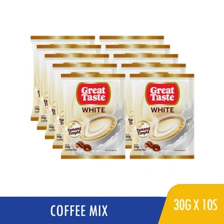 Great Taste Coffee Mix White Sachet 30gx10s