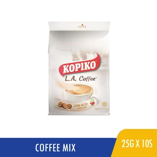 Kopiko L.A. Coffee Low Acid-Coffemix 25g Minibag X10s