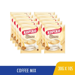 Kopiko 3 in 1 Coffee Cafe Blanca Smooth & Creamy 30gx10s