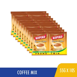 Kopiko 3 in 1 Coffee Brown Promo Twin Pack 55gx10s