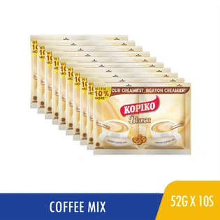 Kopiko 3 in 1 Coffee Cafe Blanca Smooth & Creamy Twin Pack 52gx10s