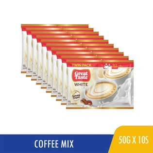 Great Taste Coffee Mix White Twin Pack 50gx10s