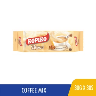 Kopiko Cafe Blanca Smooth & Creamy Coffee Pouch 30gx30s
