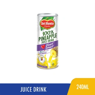 Del Monte Juice Drink 100% Pineapple Juice with Reducol 240ml